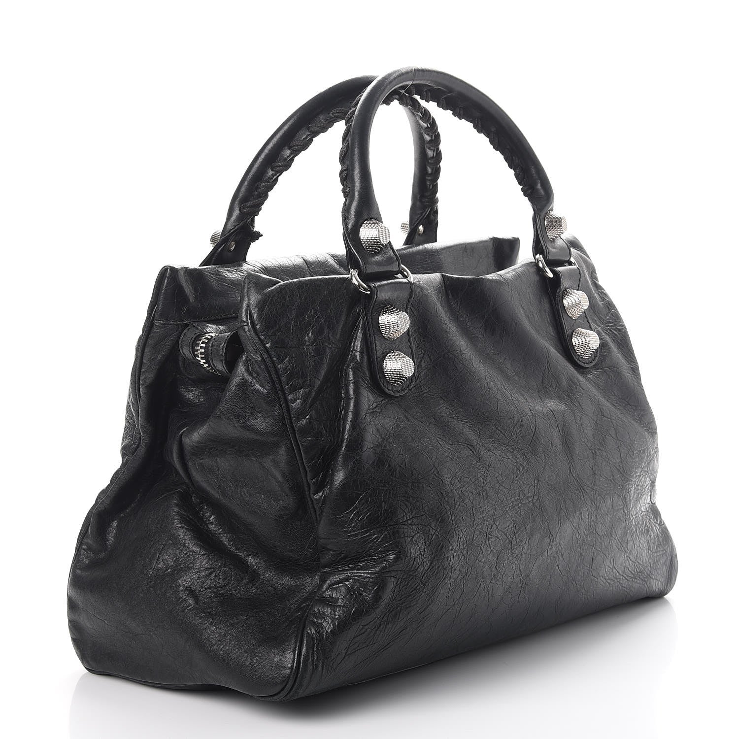 Balenciaga Agneau Giant 21 Silver Hardware Mid Day Black 3 of 10