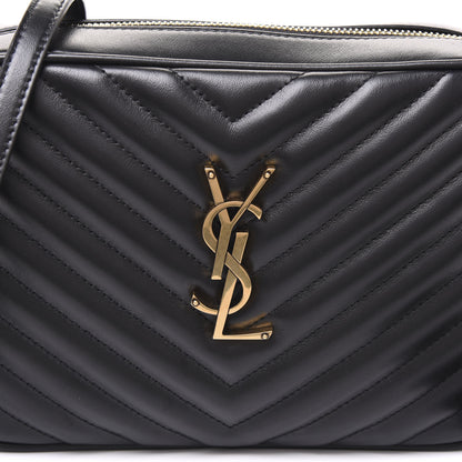 Saint Laurent Calfskin Matelasse Monogram Lou Camera Bag Black 8 of 8