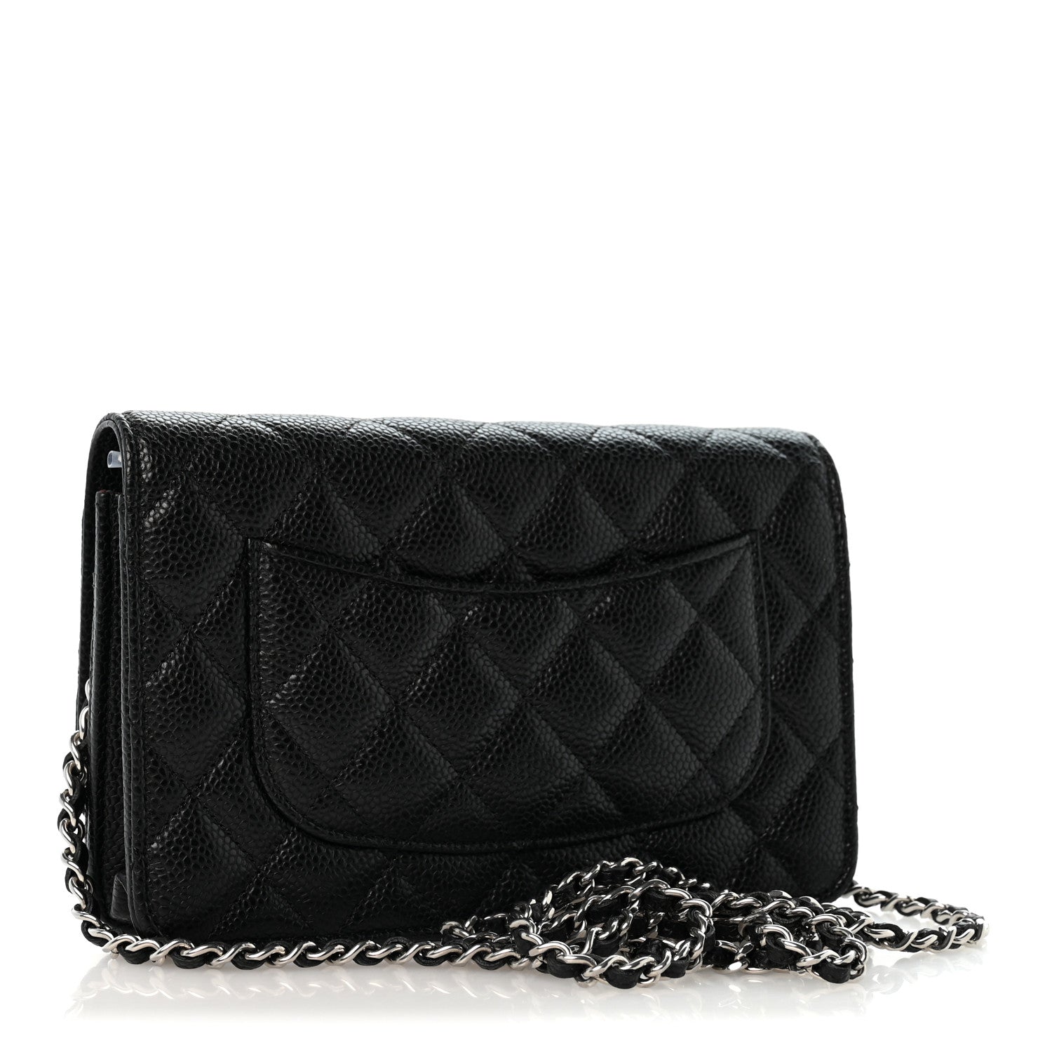 Chanel Caviar Quilted Wallet on Chain WOC Black 3 of 14