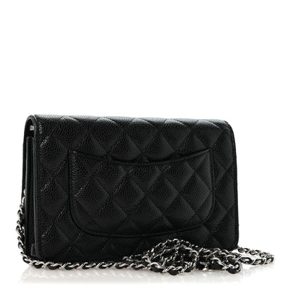 Chanel Caviar Quilted Wallet on Chain WOC Black 3 of 14