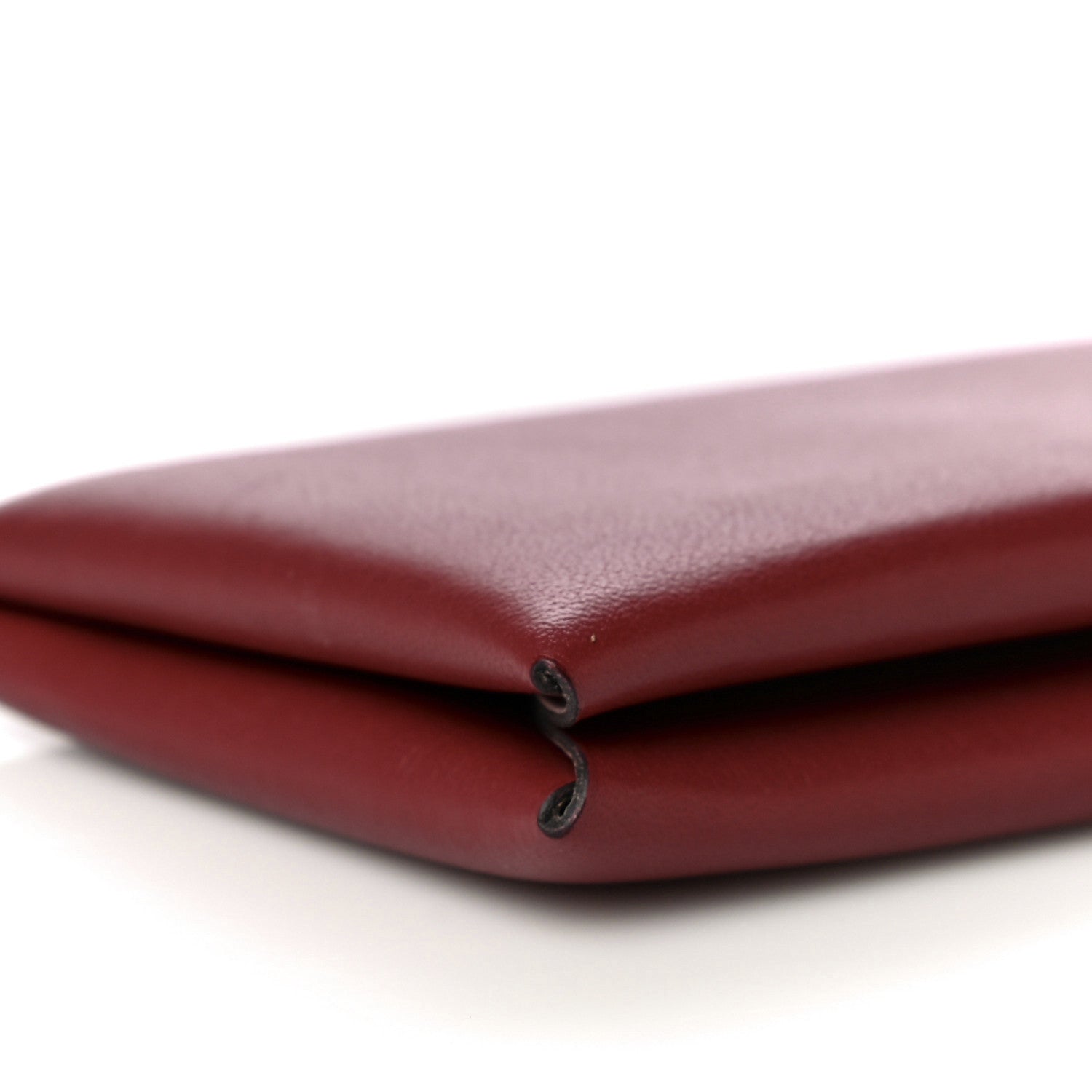 Hermes Evercolor Verso Calvi Card Case Rouge Grenat Glycine 8 of 13