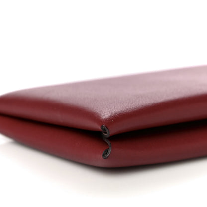 Hermes Evercolor Verso Calvi Card Case Rouge Grenat Glycine 8 of 13
