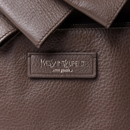 Saint Laurent Calfskin Large Y Bow Tote Taupe 7 of 12