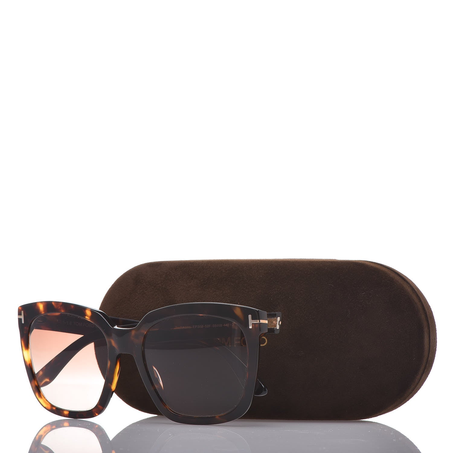 Tom Ford Amarra Sunglasses Dark TF502 Dark Havana 7 of 7