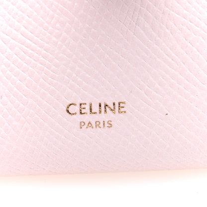 Celine Grained Calfskin Medium Multifunction Strap Wallet Peony Carmin 6 of 6