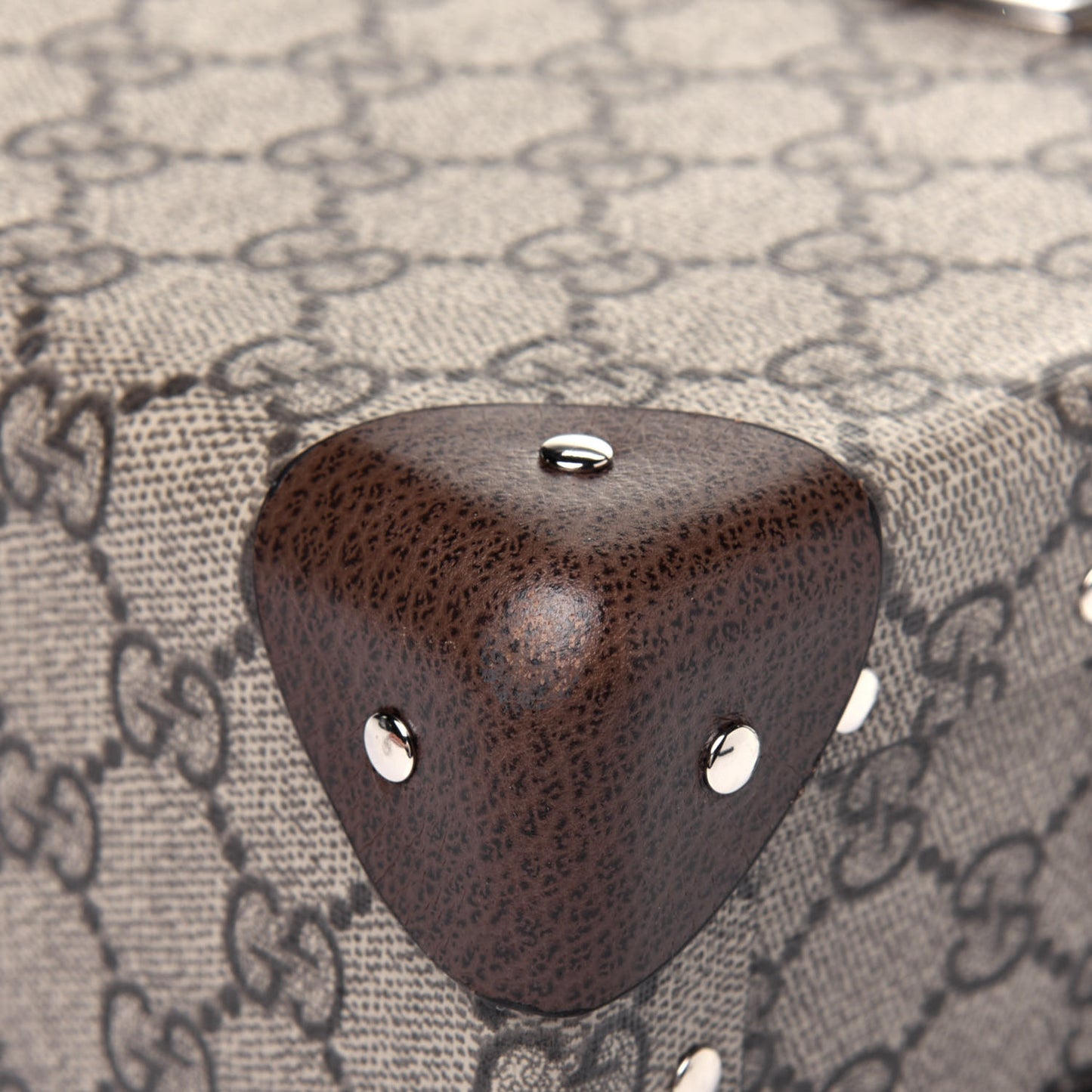 GG Supreme Monogram Globe-Trotter Beauty Case Brown