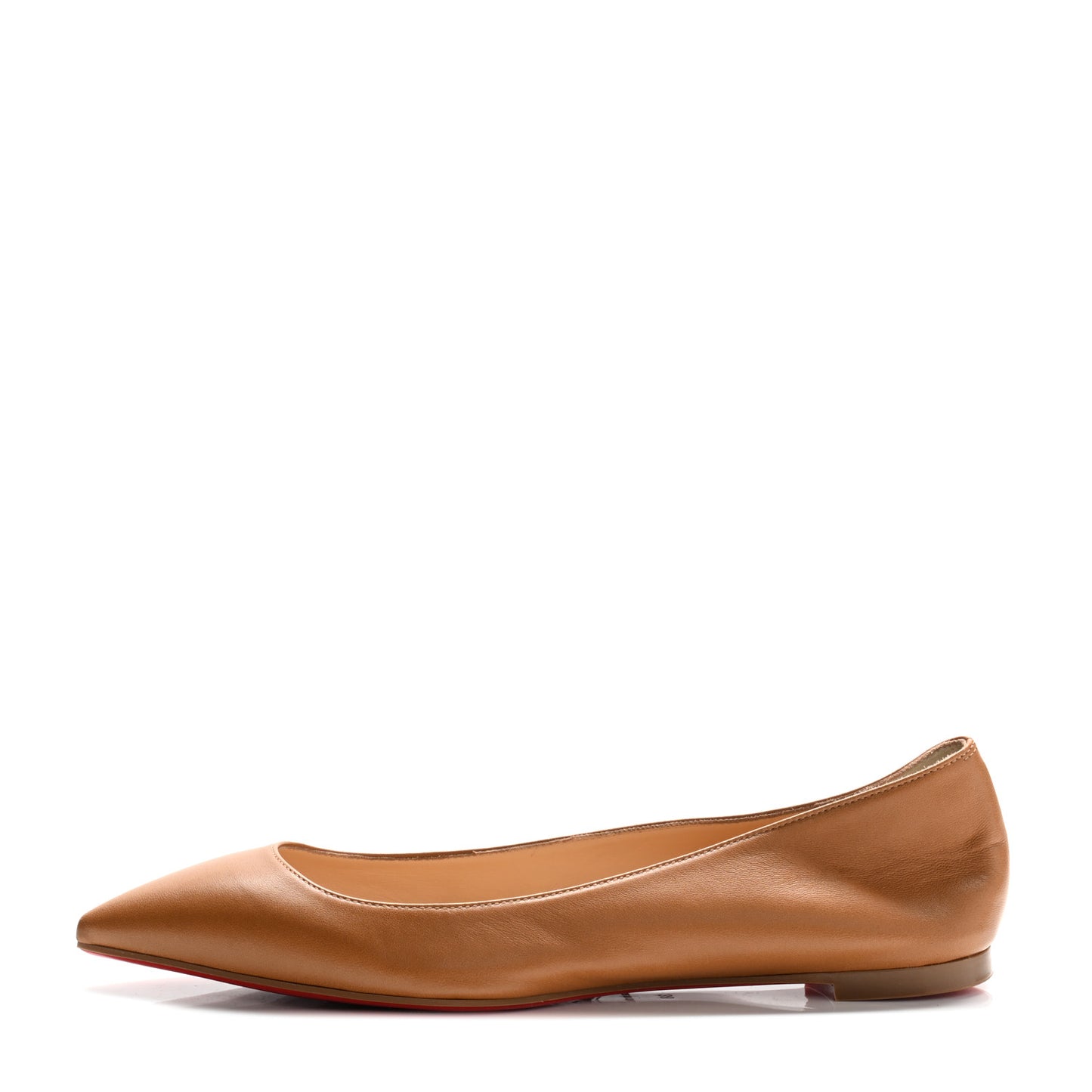 Shiny Nappa Ballalla Flats 38 Cafe Creme