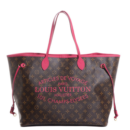 Louis Vuitton Monogram Articles de Voyage Ikat Neverfull GM Rose Indien 1 of 7