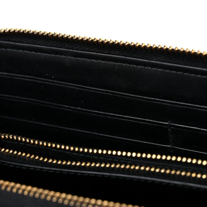 Prada Vitello Move Half Zip Wallet Black 8 of 12