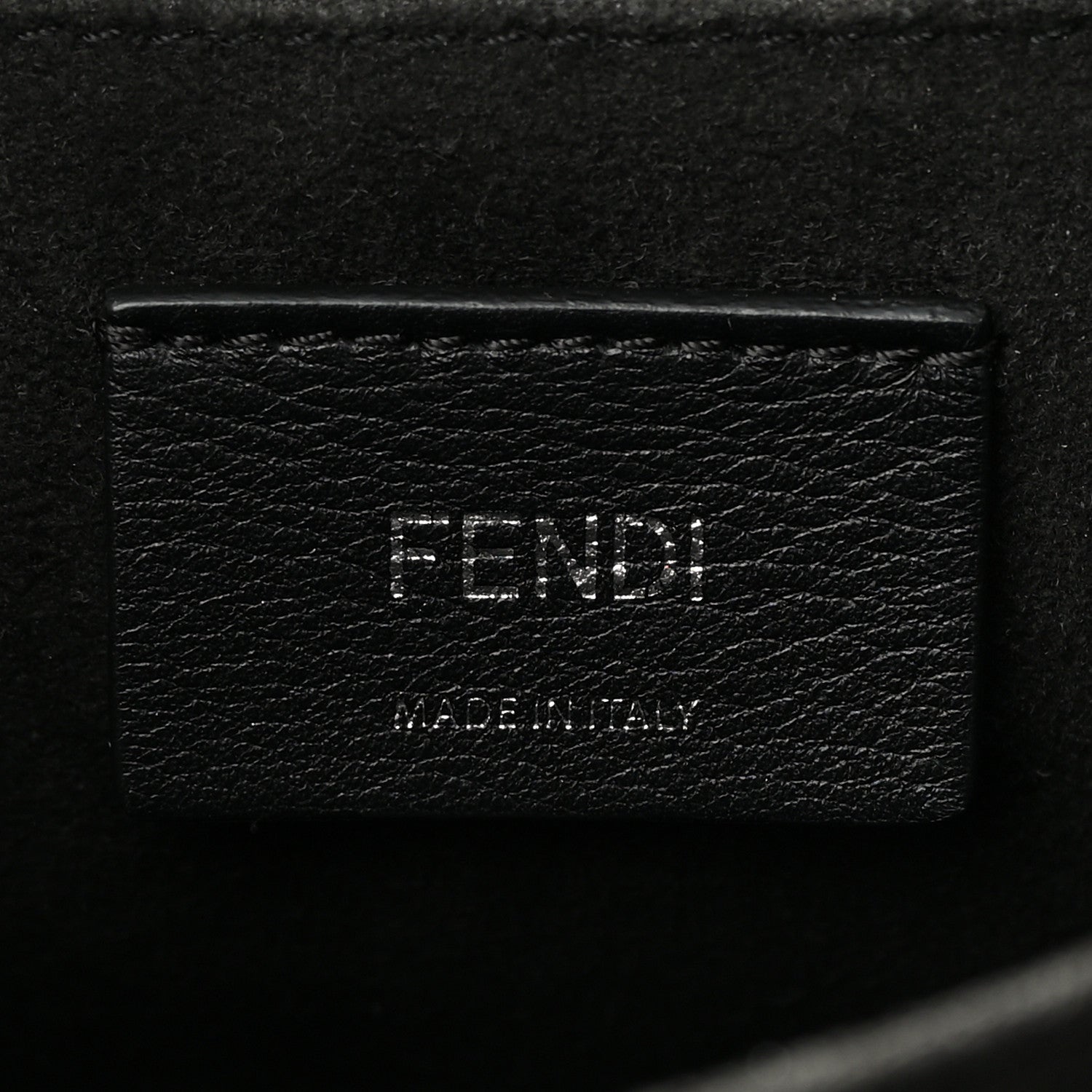 Fendi Vitello Liberty Pearl Bi-Color Flowers and Bows Scalloped Studded Kan I Shoulder Bag Black Camelia 6 of 13