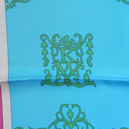 Hermes Silk Balade En Berline Scarf 90 Mastic Vert Juane 4 of 7