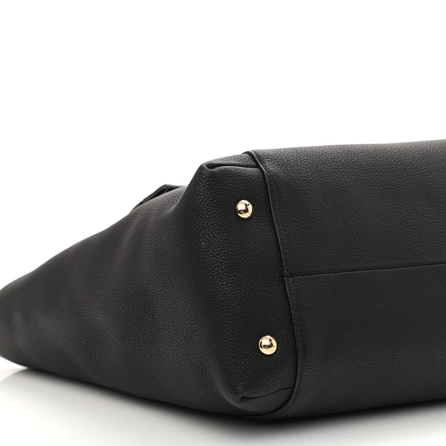 Grained Calfskin Bitter Pocket Tote Black