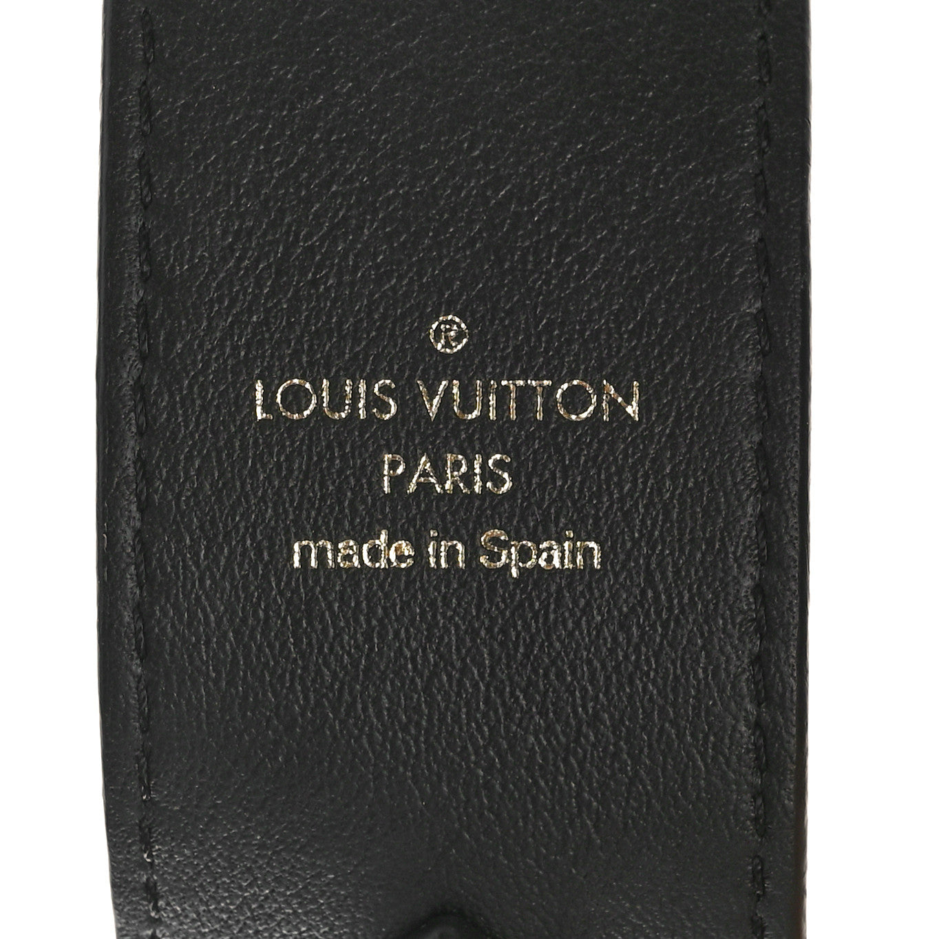 Louis Vuitton Snakeskin Bandouliere Shoulder Strap Black 3 of 3