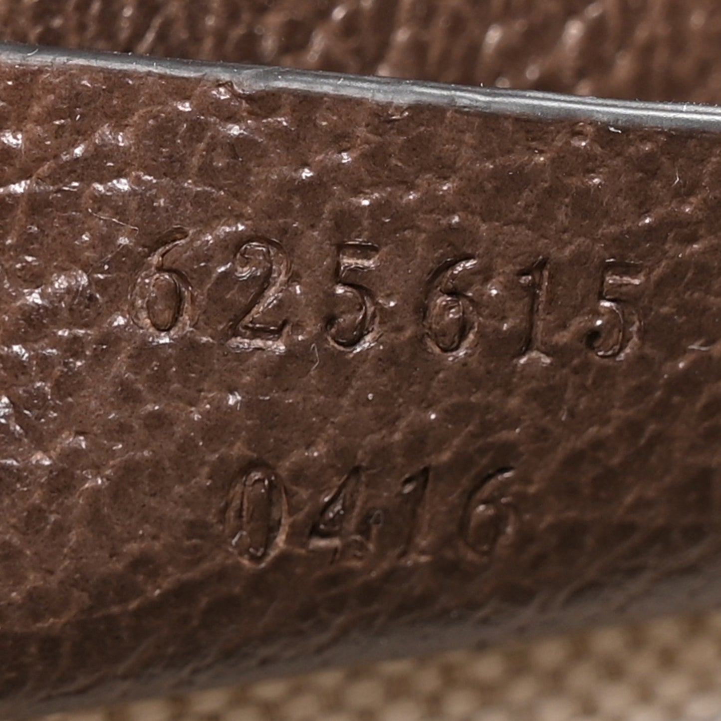 Monogram Jumbo GG Textured Dollar Calfskin Mini Horsebit 1955 Crossbody Bag Camel Ebony New Acero