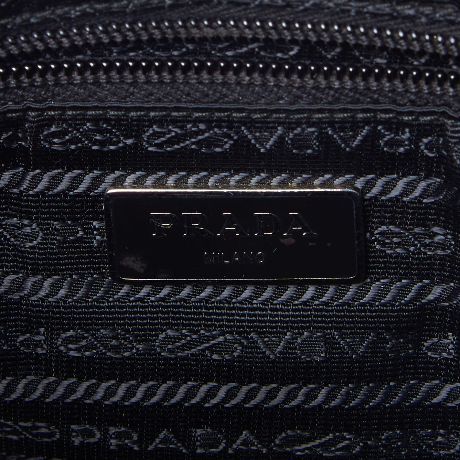 Prada Nylon Flat Messenger Bag Black 8 of 8