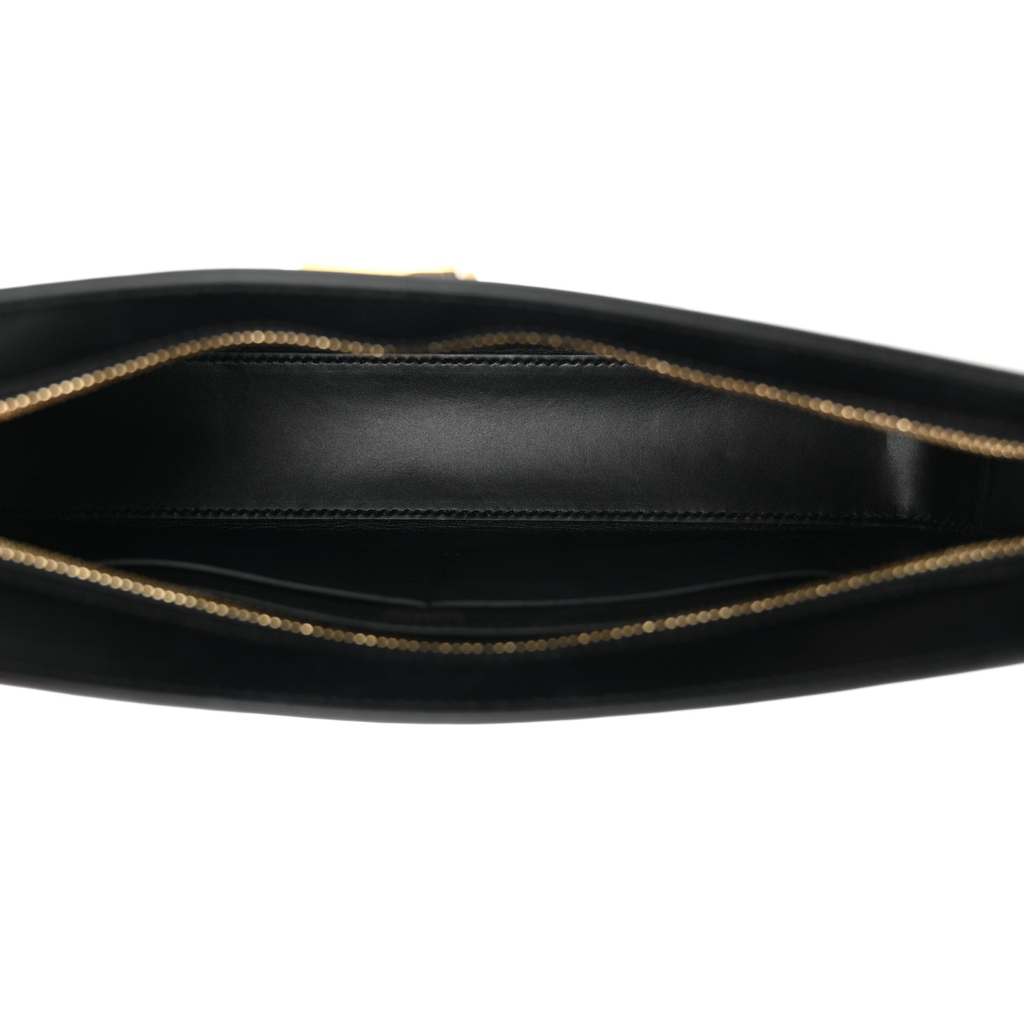 Smooth Calfskin TB Shoulder Bag Black