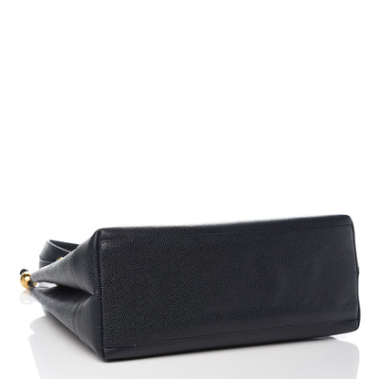 Chanel Caviar CC Shoulder Bag Navy Blue 4 of 7