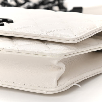 Chanel Caviar Quilted My Everything Wallet On Chain WOC White 6 of 13