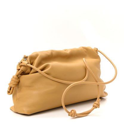 Loewe Mellow Nappa Donut Chain Large Flamenco Knot Clutch Sahara 3 of 10