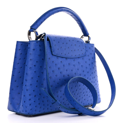Louis Vuitton Ostrich Capucines MM Saphir 3 of 10