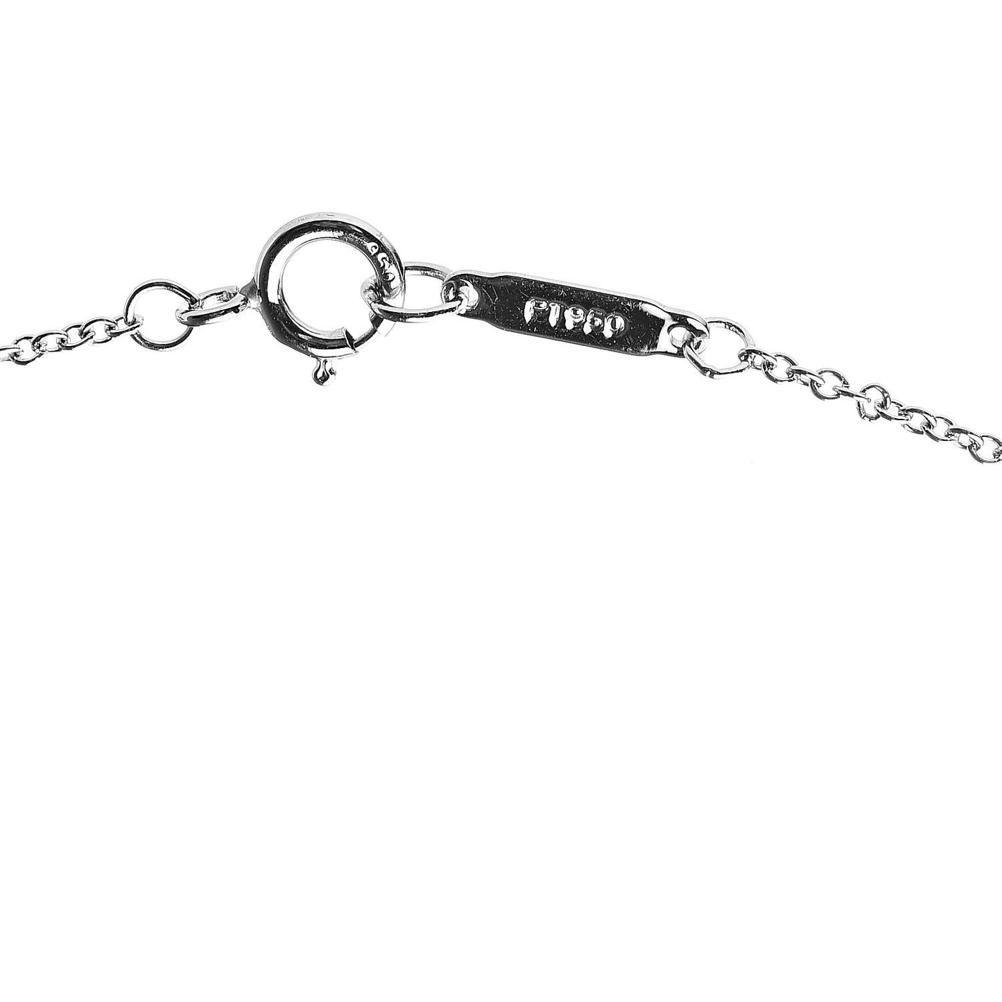 Platinum Diamond .12ctw Circlet Pendant Necklace