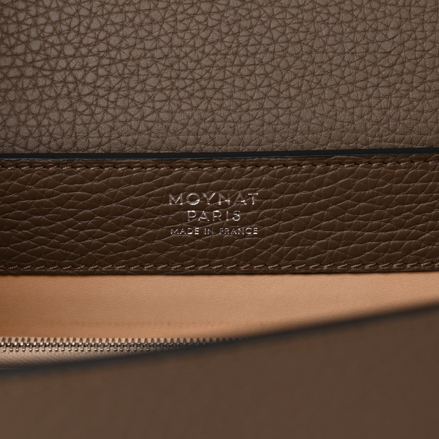 Moynat Taurillon Blush Rejane PM Taupe 6 of 12