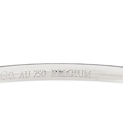 Tiffany 18K White Gold Diamond Metro Band Ring 50 5.5 6 of 7