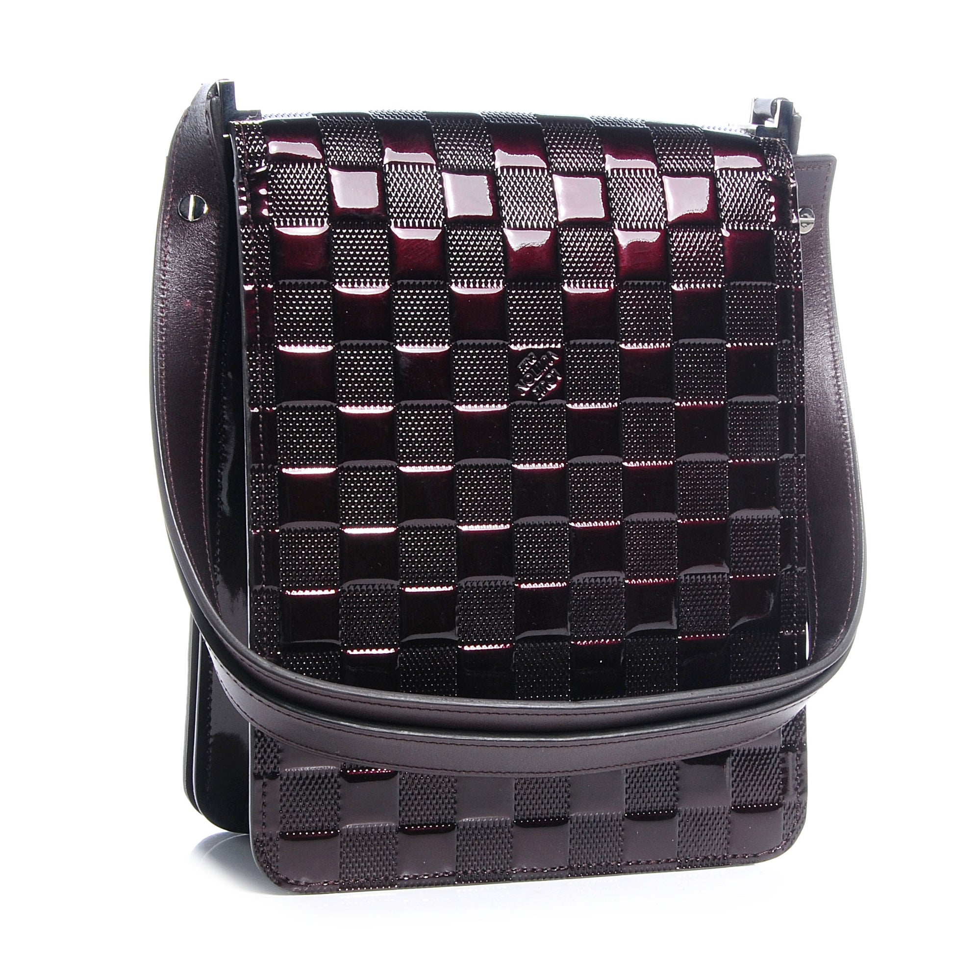 Louis Vuitton Damier Vernis Club Bag Carmine 3 of 7