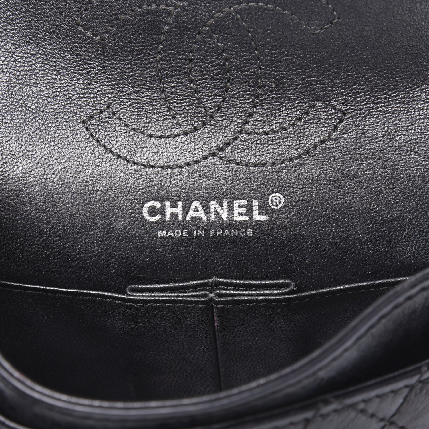 Chanel Iridescent Calfskin Quilted 2.55 Reissue 224 Flap Black 6 of 13
