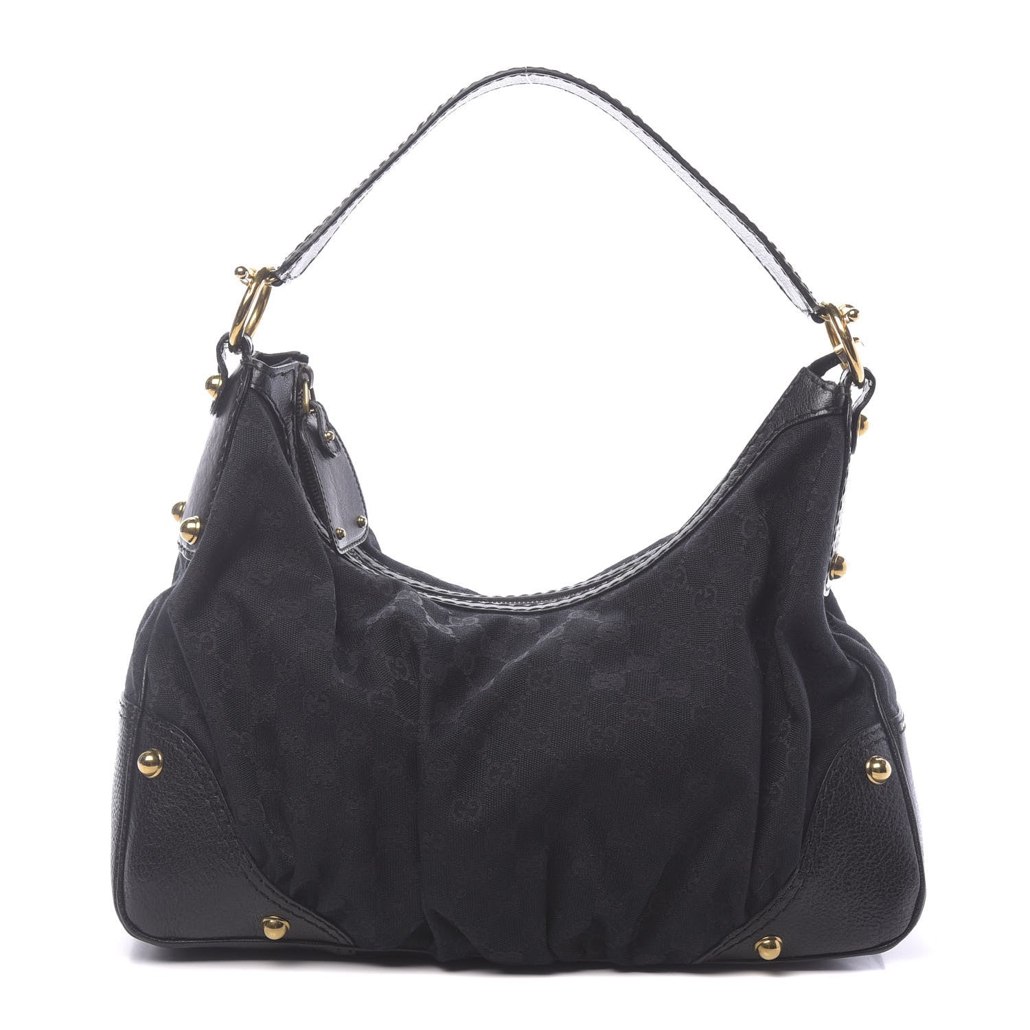 Gucci Monogram Medium Jockey Hobo 1 of 10