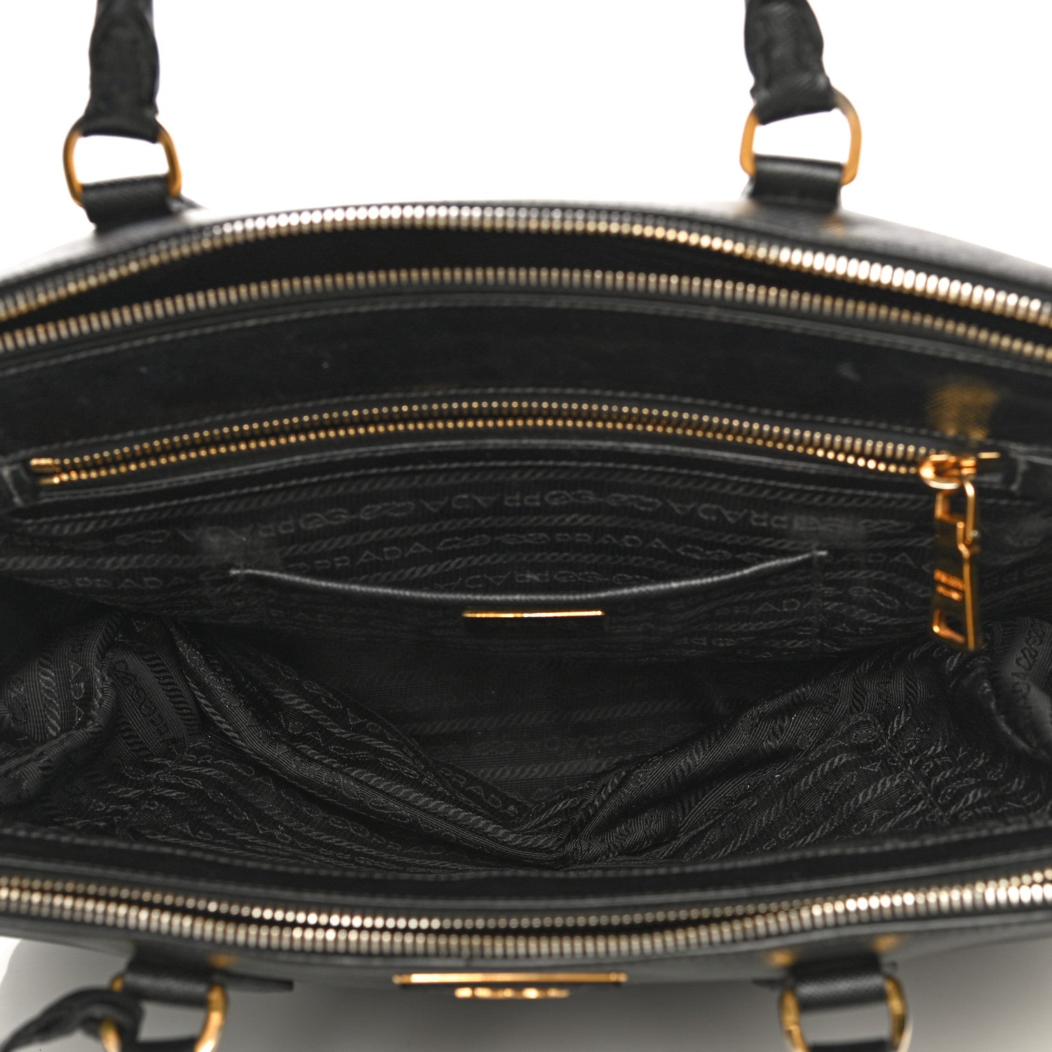 Prada Saffiano Large Galleria Double Zip Tote Black 5 of 24