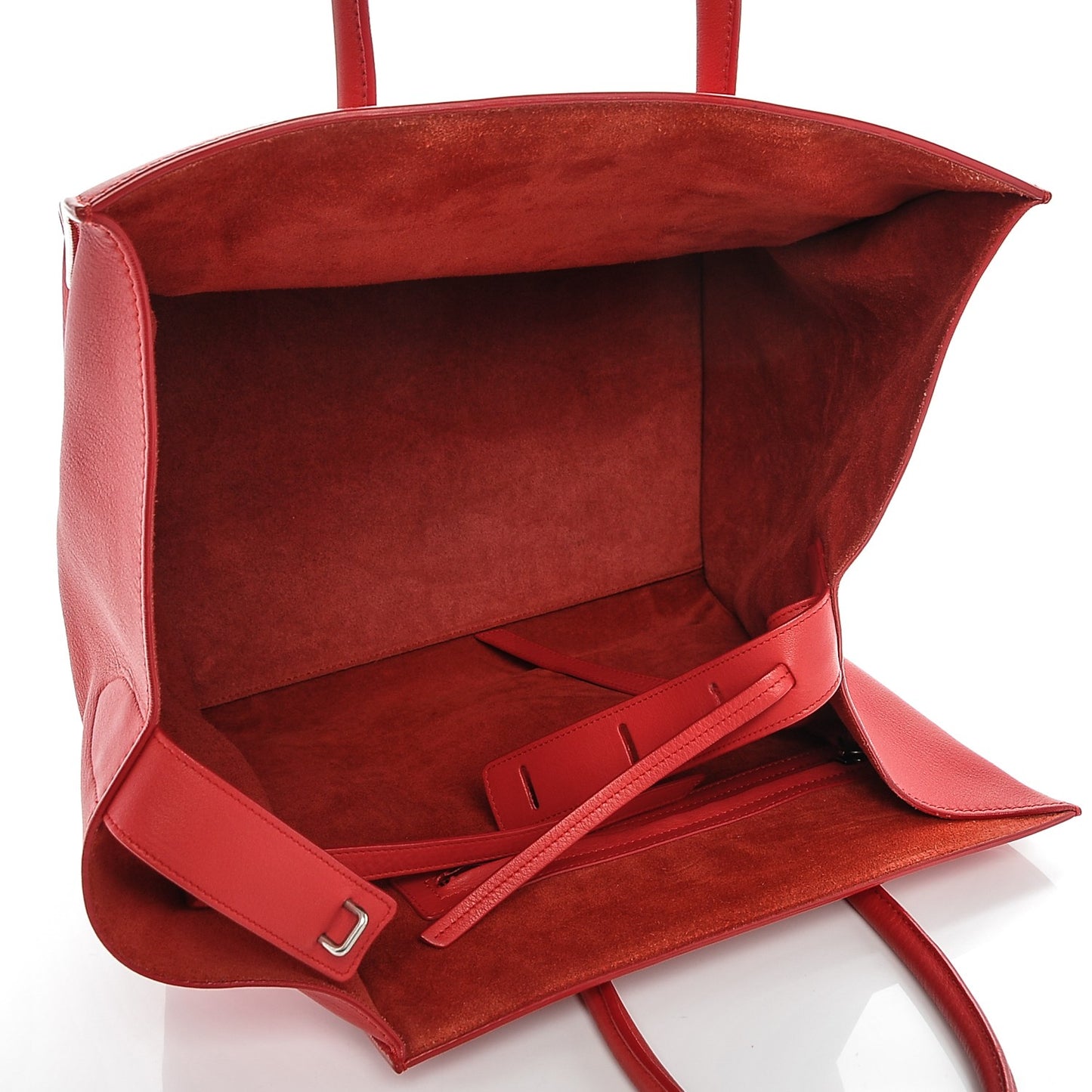Supple Calfskin Medium Phantom Luggage Vermillion