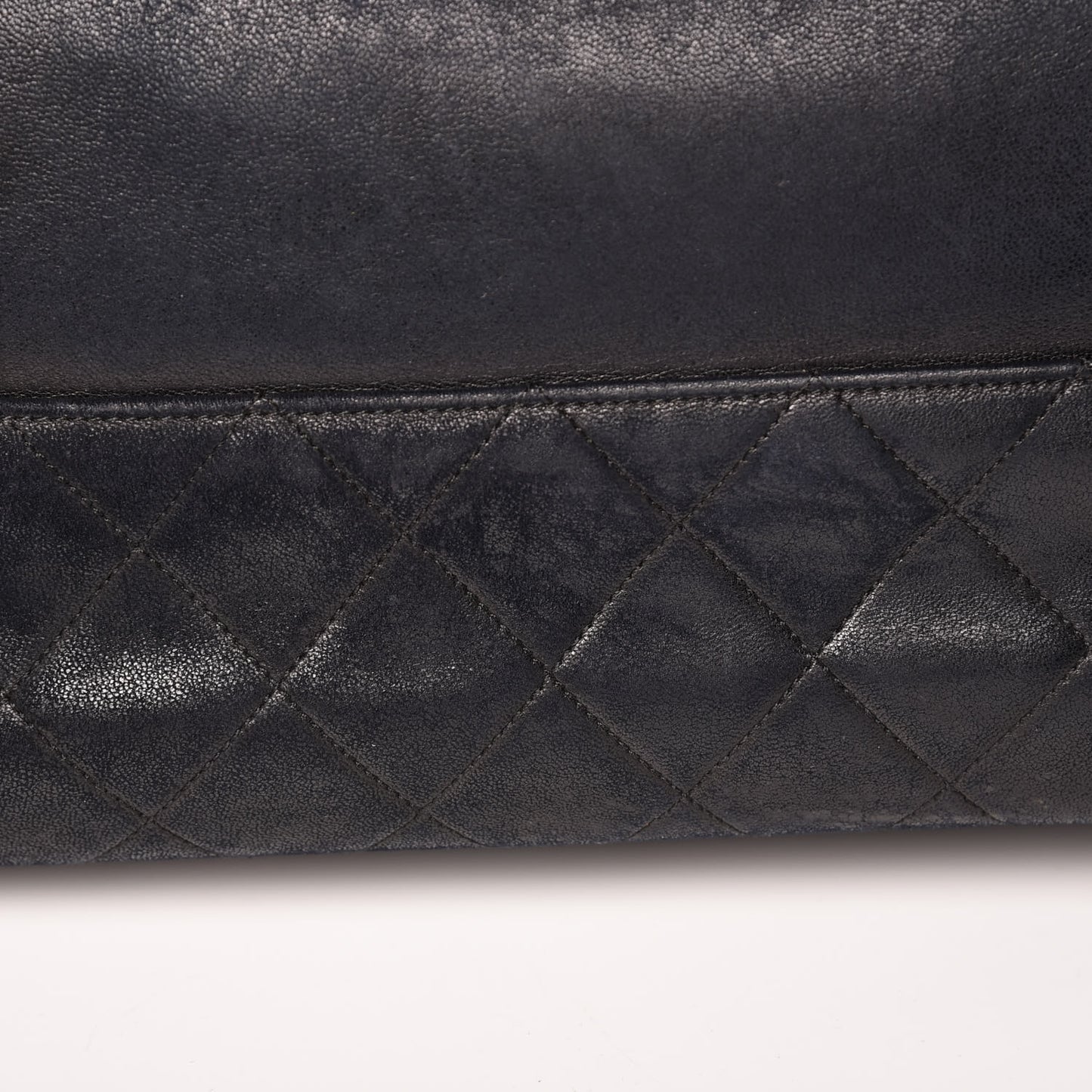 Lambskin Quilted Tote Black