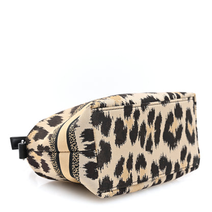 Christian Dior Canvas Mizza Embroidered Leopard DiorTravel Nomad Pouch Beige 4 of 9