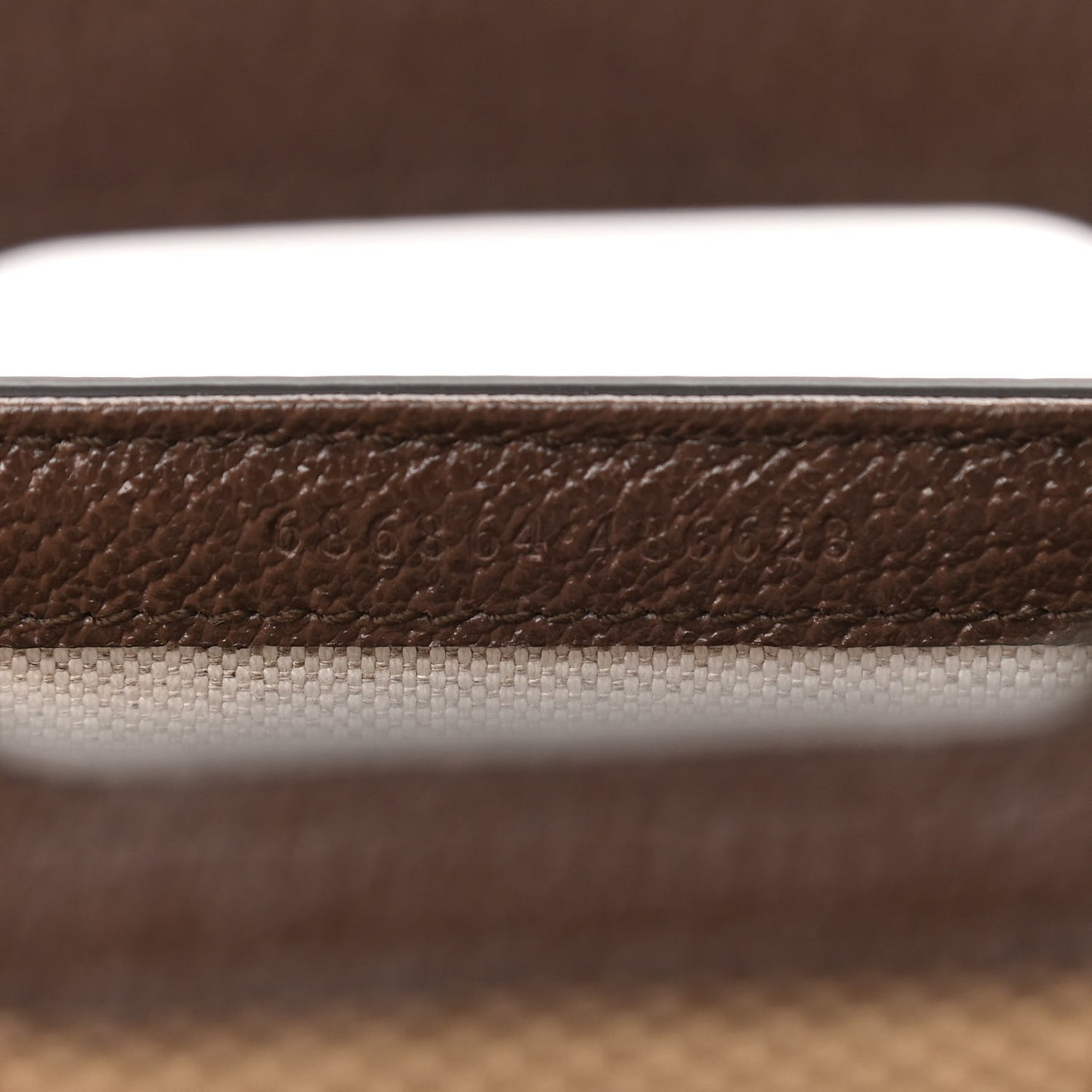 Monogram Jumbo GG Textured Dollar Calfskin Web Mini Bamboo 1947 Top Handle Bag Camel Ebony New Acero