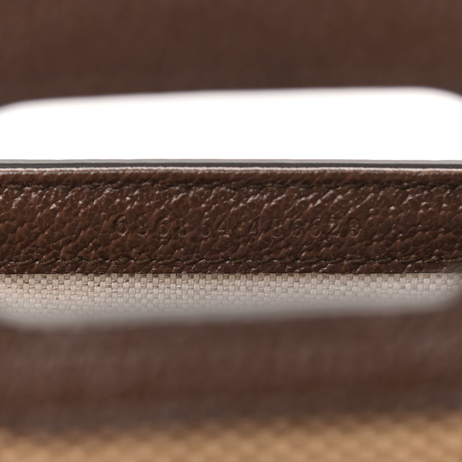 Gucci Monogram Jumbo GG Textured Dollar Calfskin Web Mini Bamboo 1947 Top Handle Bag Camel Ebony New Acero 7 of 12