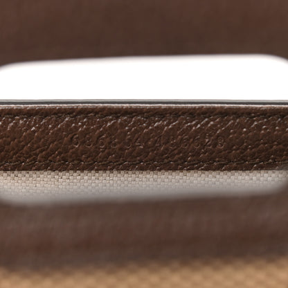 Gucci Monogram Jumbo GG Textured Dollar Calfskin Web Mini Bamboo 1947 Top Handle Bag Camel Ebony New Acero 7 of 12