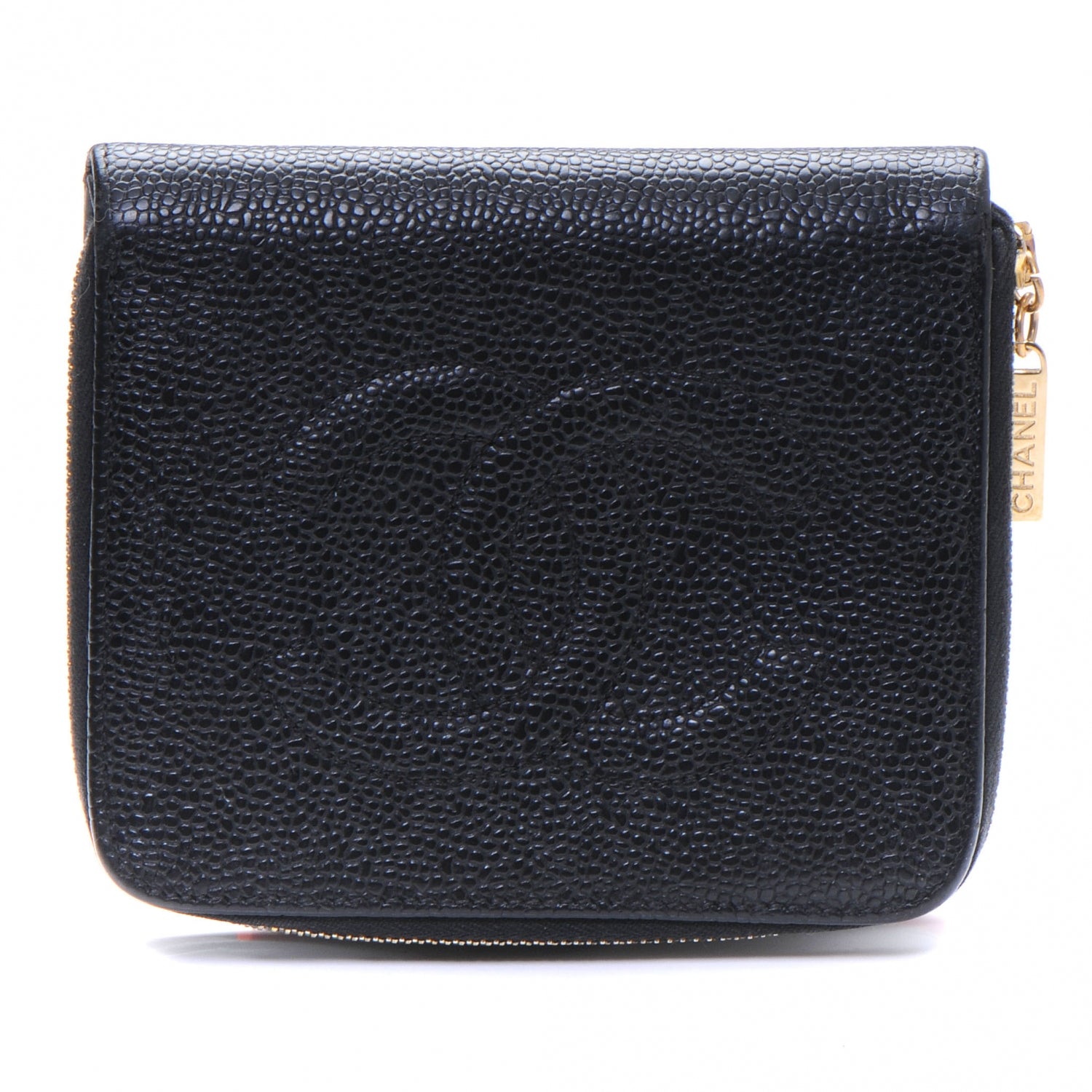 Chanel Caviar Zip Around Wallet Black 1 of 8