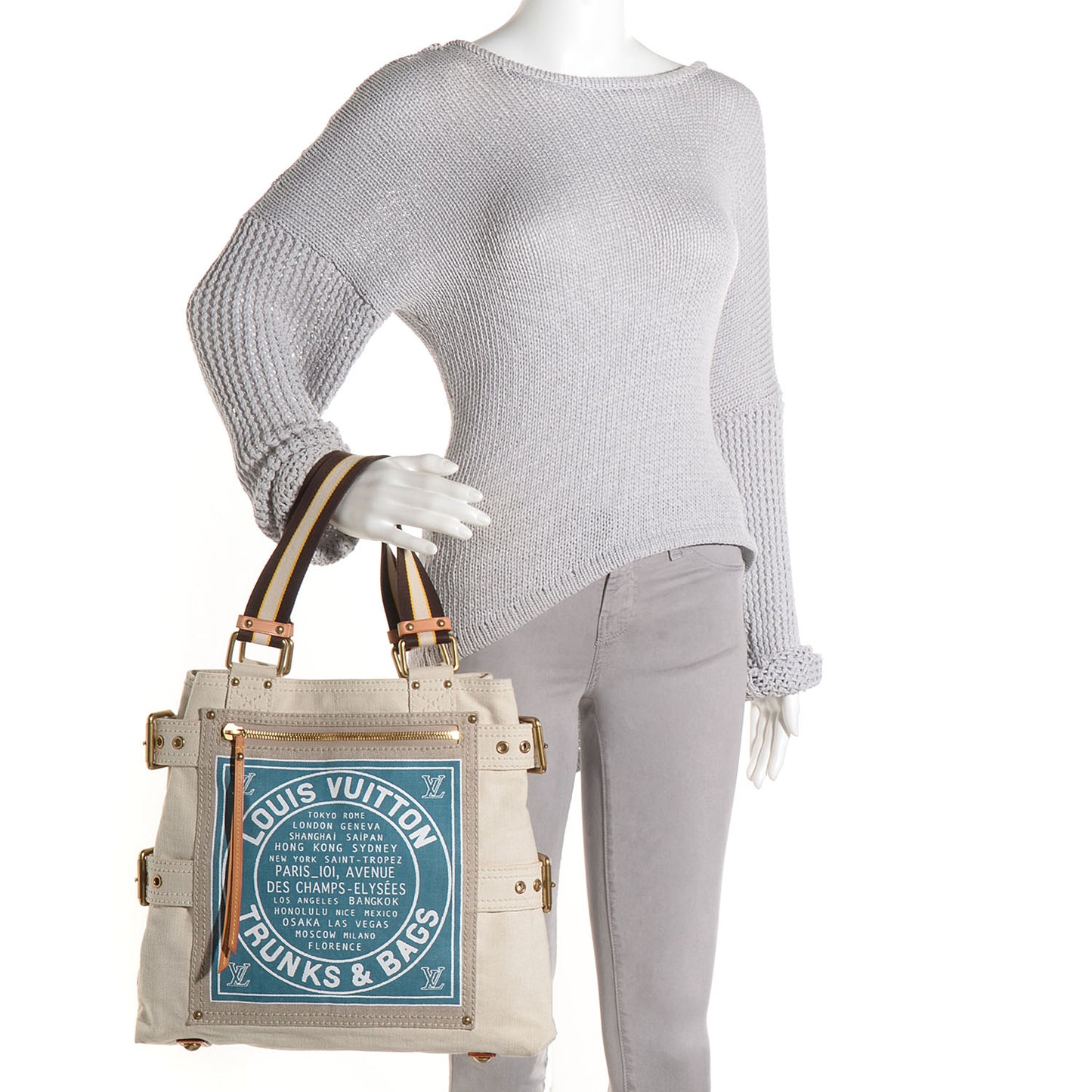 Toile Globe Shopper Cabas MM