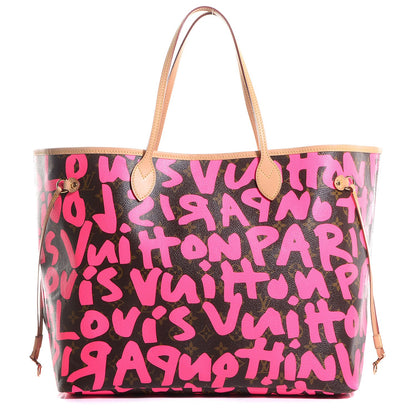 Louis Vuitton Monogram Graffiti Neverfull GM Fuchsia 1 of 7