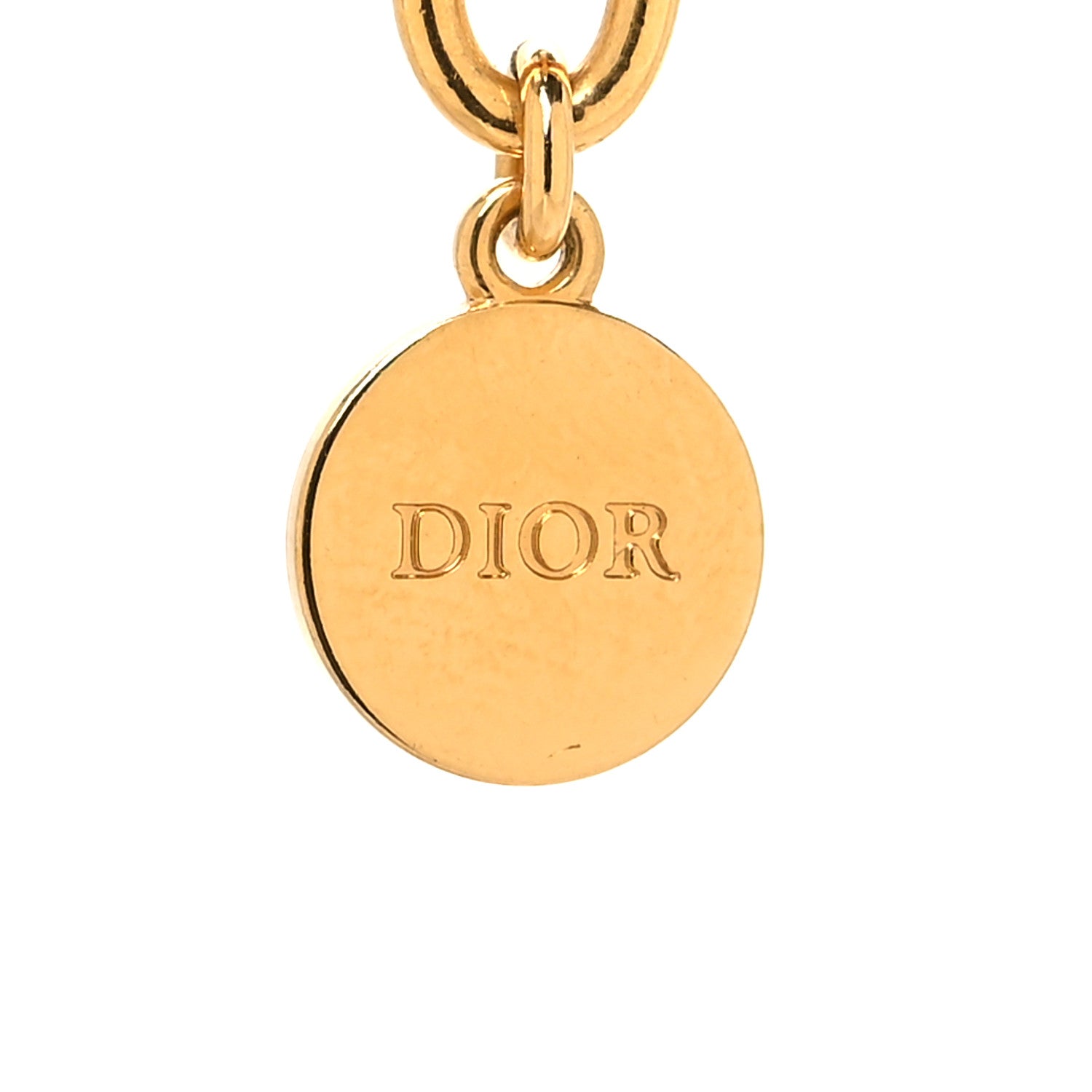 Christian Dior Metal Danseuse Etoile Chain Choker Necklace Gold 5 of 6