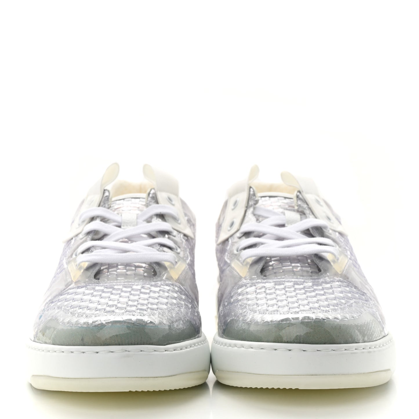 PVC Canvas Transparent Wing Sneakers 45 Off White