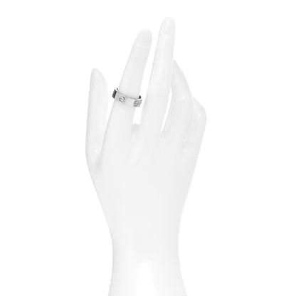 Cartier 18K White Gold 5.5mm LOVE Ring 54 6.75 2 of 4