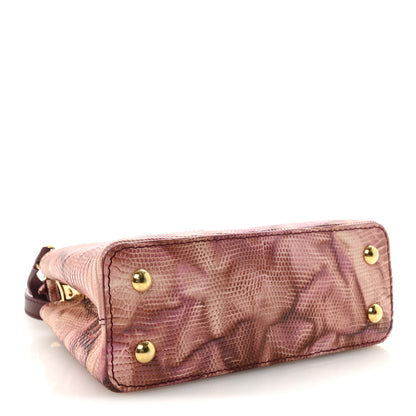 Louis Vuitton Lizard Mini Capucines Pink Multicolor 4 of 9