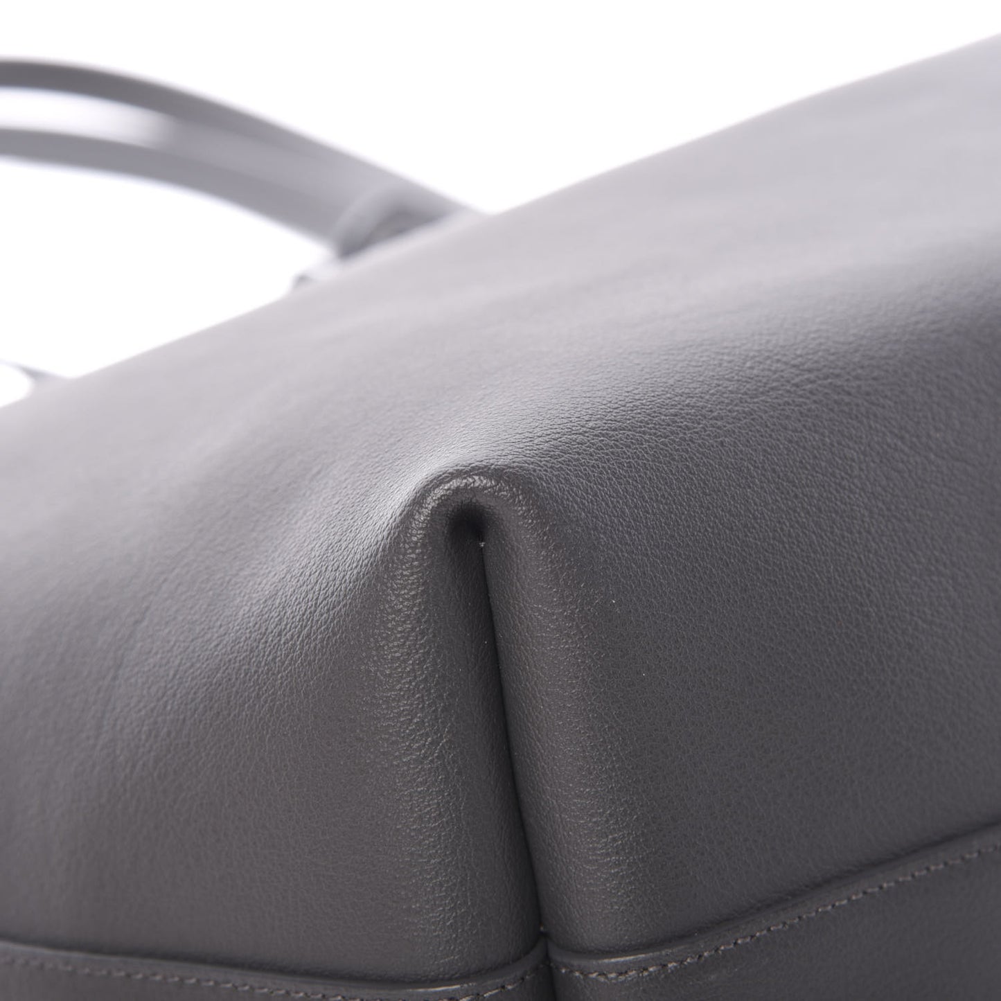 Calfskin Large Shopping Tote Dark Grey