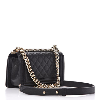 Chanel Caviar Quilted Small Boy Flap Black 3 of 10