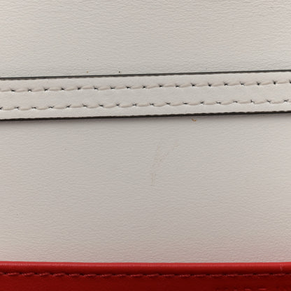 Christian Louboutin Calfskin Glitter Spikes Multimetal Paloma Clutch White 11 of 13