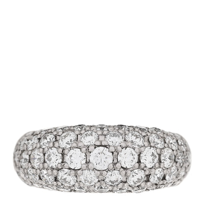 Parker & West by FASHIONPHILE Platinum Diamond 2.01ctw Five Row Half Eternity Dome Band Ring  51 5.75 1 of 10