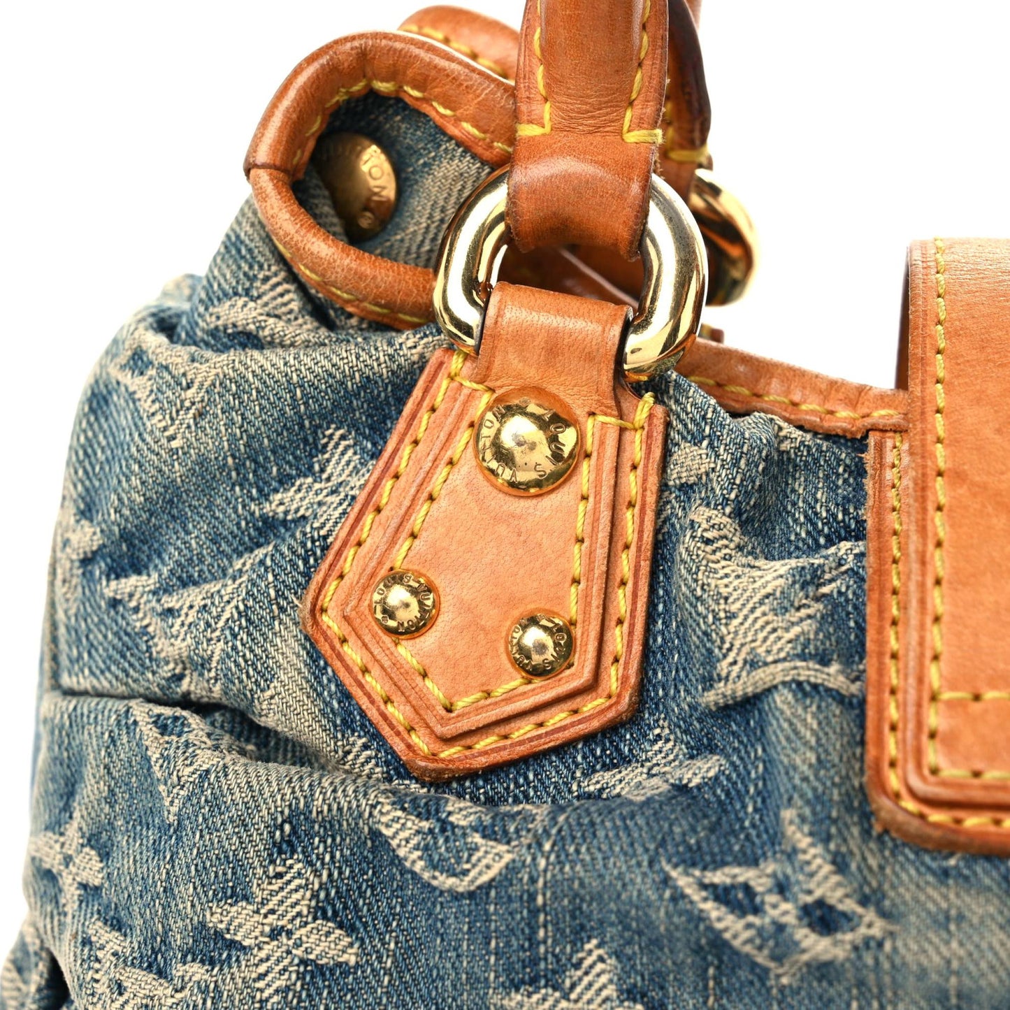 Monogram Denim Pleaty Blue