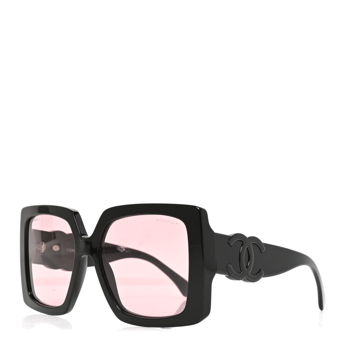 Chanel Acetate Polarized Square Sunglasses 71772 Black 1 of 7